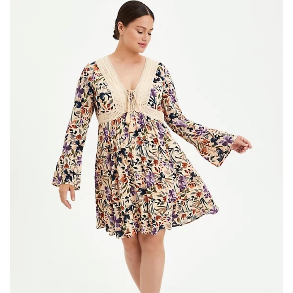Torrid Floral dress size 4 dress.